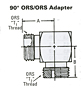 90o ORS-ORS Adapter